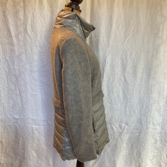 Renuar Women's coat, Grey fleece and down, medium. - Picture 4 of 10